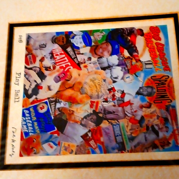 NELSON DE LA NUEZ Signed Print of PLAY BALL. - Picture 3 of 3